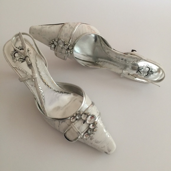 J.Renee Shoes - J. Renee Rhinestone Sling Backs Sz 7 NWOT